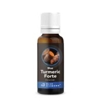Blue Turmeric Forte Picaturi - Aceeași rădăcină cu proprietăți antiinflamatoare, însă într-un mod diferit - tinctură/picături.  Alcoolul folosit pentru a crea tincturile are puterea de a extrage din plante substanțele active cum ar fi rășinile, polifenolii, flavonoidele.